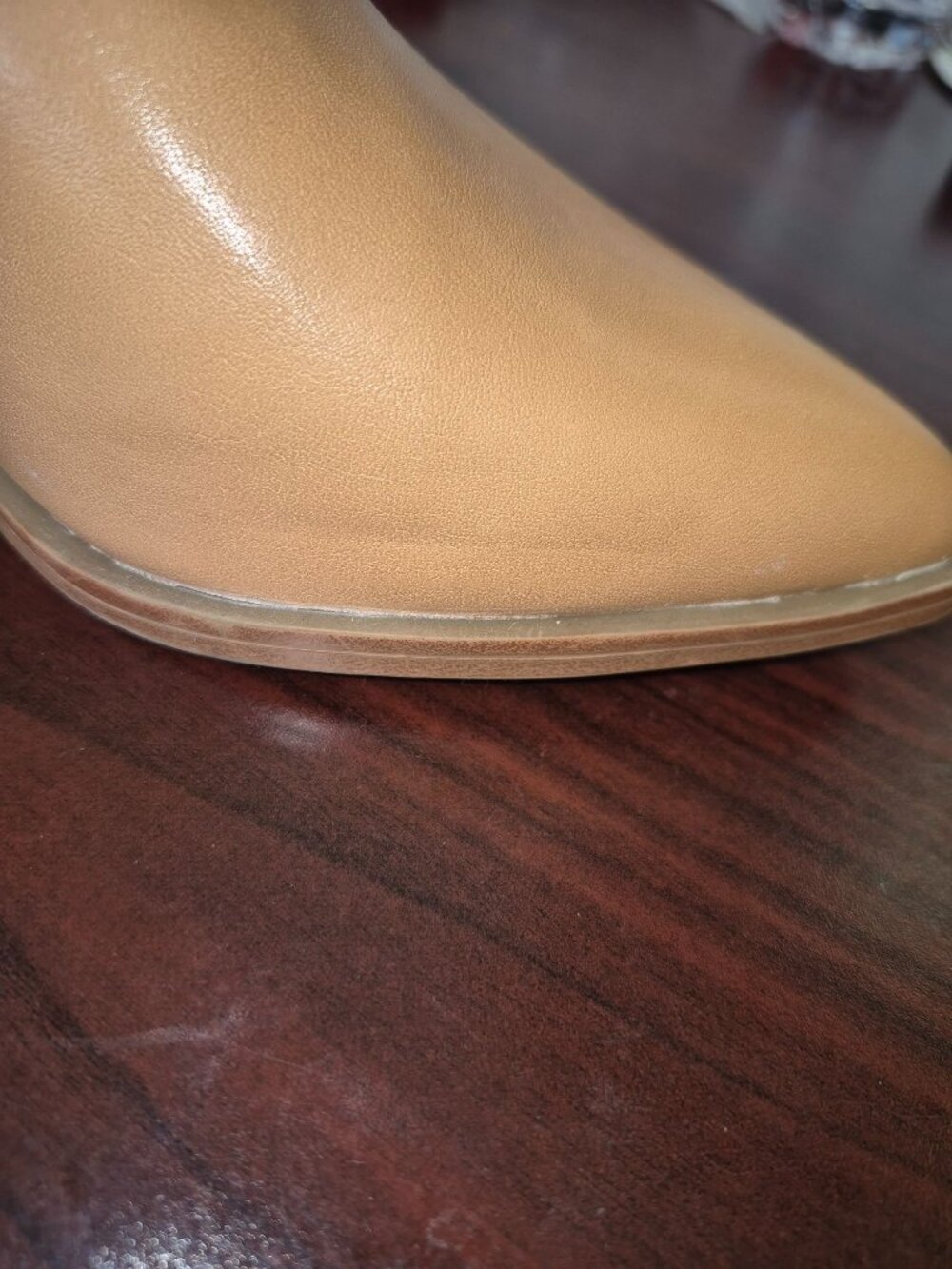 Universal Thread Women's Rosemary Chelsea Boots Size 7.5 Faux Leather Carmel Col - Picture 10 of 10